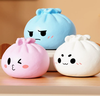 Jouet Squishy Souple en Forme de Boulette de Dessin Animé, Anti-Stress, Vente en Gros, Nouveauté Populaire