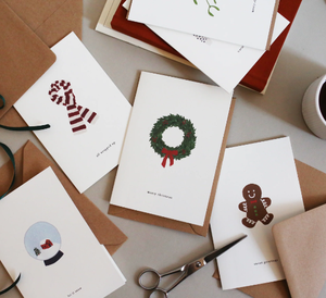 <span class=keywords><strong>Carte</strong></span> postale personnalisée en gros Cartes postales élégantes et vintage Joyeux Noël Impression d'animaux mignons - Product Image 6