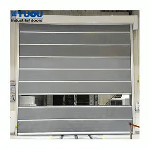 PVC araba yıkama hızlı eylem otomatik Servo sistemi özelleştirilmiş esnek yüksek hızlı panjur endüstriyel kapılar - Product Image 5