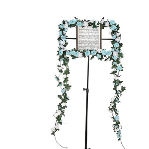 <b>Artificial</b> <b>Rose</b> Vines 200cm <b>White</b> And Light Blue Silk Flowers For Wedding Home Decoration - Product Image 5