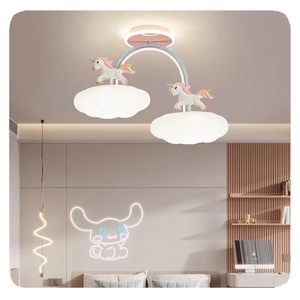 Luce rosa della stanza della principessa luce del <span class=keywords><strong>soffitto</strong></span> del fumetto unicorno lampada a forma <span class=keywords><strong>di</strong></span> nuvola calda romantica camera dei bambini della bambina lampade a <span class=keywords><strong>soffitto</strong></span> della camera da letto - Product Image 4