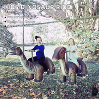 Manège pour enfants en forme de petit dinosaure animatronique en métal pour parcs d'aventure et centres commerciaux