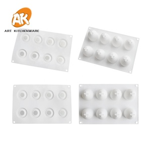 AK 8 cavités D'oeufs 3D Silicone Mousse Moules Gâteau Décoration Moules Chocolat Oeuf de Pâques Moules Outils De Boulangerie Ustensiles De Cuisine <span class=keywords><strong>MC</strong></span>-65 - Product Image 4