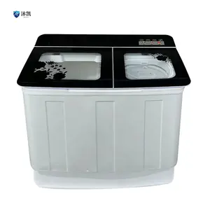 Mesin cuci elektrik Semi otomatis bak ganda elektrik murah jual panas 9,5 kg mesin cuci plastik Non listrik portabel/Mini