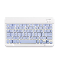 Yeni Taşınabilir RGB 2.4Ghz Kablosuz Mini Klavye Mouse Seti, USB Şarjlı ve IPad/Telefon/Dizüstü Bilgisayar/Tablet için Şarj Edilebilir
