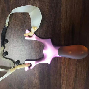 Tirachinas de caza de aluminio dorado rosa, mecanizado CNC, con mango <span class=keywords><strong>PEI</strong></span> amber - Product Image 5