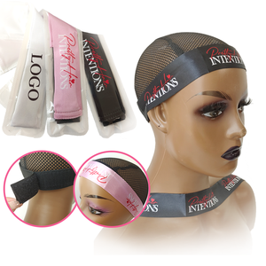 Nueva Banda Elástica para Fijar Pelucas <span class=keywords><strong>de</strong></span> Satén con Logotipo Personalizado, Banda para la <span class=keywords><strong>Cabeza</strong></span> para Fijar Pelucas con Encaje <span class=keywords><strong>Frontal</strong></span>, la Banda <span class=keywords><strong>de</strong></span> Fijación Más Cómoda e Indolora - Product Image 5