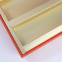 Porte-documents rigide magnétique de luxe personnalisé, style livre de thé chinois, en matériaux recyclés, avec couleurs unies, à couvercle rabattable et intercalaires en papier