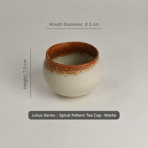 Service de vaisselle en céramique Wabi Sabi, design Japandi, peint à la main, 4 pièces, étanche, passe au lave-vaisselle, forme irrégulière, brun moucheté - Product Image 6