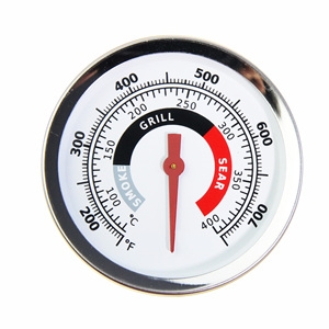 Bi-Metal Dial Instant Read <b>Oven</b> Thermometer 150-750F Range 20F Accuracy Easy Installation Silver Color Household <b>Grill</b> Use - Product Image 6