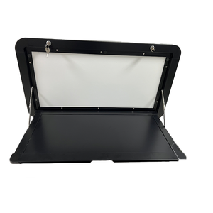 Table de pique-nique extérieure de camping-car de <span class=keywords><strong>caravane</strong></span> noire super forte pour manger et cuisiner avec une capacité de chargement durable - Product Image 6