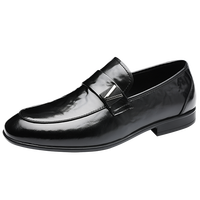 Mocassins à lacets formels pour affaires en cuir véritable et cuir collé, doublure en maille, amorti, anti-odeur, intemporel