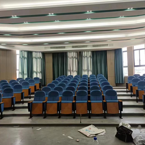 Bảng gỗ, bông và vải lanh Auditorium ghế với văn bản Hội Đồng Quản Trị đa chức năng rạp hát gia đình nhà thờ điện ảnh ghế - Product Image 6