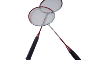 Double <strong>Badminton</strong> Rackets with Carry Bag and Two <strong>Shuttlecocks</strong> for Outdoor Sports Training - Product Image 2