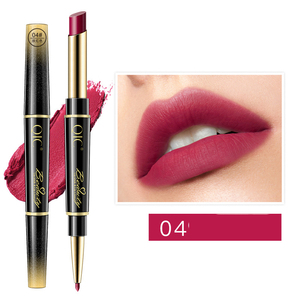 Matita per labbra con rossetto a doppia estremità impermeabile e non facile da dip the cup rotating hook line trucco per labbra - Product Image 6
