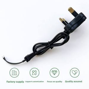 Customizable AC Line UK/EU <b>Power</b> Cord with up to 4 Outlets and Multiple <b>Cable</b> Length Options - Product Image 2