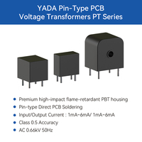 Transformador de Potencial de Precisión YADA Clase 0.5 Tipo Pin para Montaje en PCB, Entrada CA 2mA/2mA, Tipo de Corriente, Transformador de Voltaje