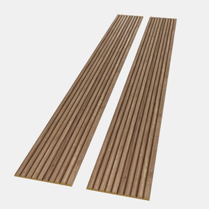 Listones de Madera Flexible de Nogal Negro Decorativos para Revestimiento de Paredes y Techos, Aprobados por el Estándar del Reino Unido - Product Image 1