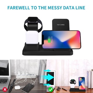 ที่ชาร์จไร้สายแบบ3 in 1สำหรับนาฬิกาชุด1 2 3 4สำหรับ <span class=keywords><strong>iPhone</strong></span> XS <span class=keywords><strong>XR</strong></span> MAX <span class=keywords><strong>XR</strong></span> x 8 8PLUS สำหรับแท่นชาร์จ airpods - Product Image 4