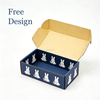 Umweltfreundliche Faltbare Geschenkpapierbox Schokoladen-Dessert-Verpackung Versandbox Wellpappe-Versandkartons mit Eigenem Logo