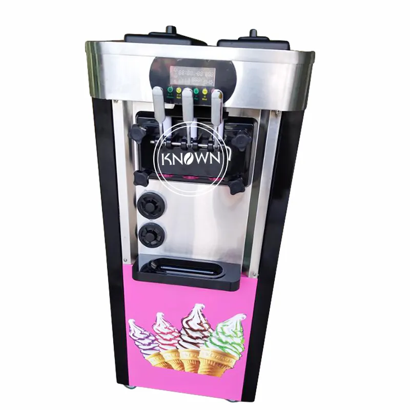 เครื่องทำไอศกรีมแบบนิ่มสำหรับการค้าเครื่องทำโยเกิร์ตขนาดเล็ก2024ของจีน