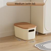 CHPP06 Boîte de rangement pour jouets d'enfants en plastique PP avec couvercle, écologique, grande capacité, boîte de rangement pour vêtements, multifonctionnelle, pour la maison