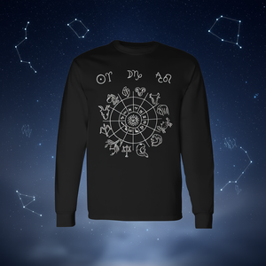Camiseta de manga larga con diseño de astrología: Aries (Sol), Capricornio (Luna), Leo (Ascensión) y signos del zodíaco - Product Image 3
