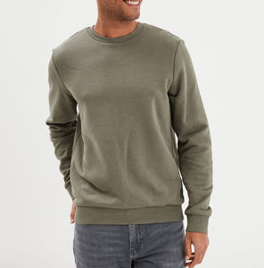 Wholesale Mens Crew Neck Sweatshirt 100% Cotton <b>Terry</b> Plain Dyed Custom Logo Heat Press Ready Plus Size <b>Bulk</b> Order Support - Product Image 5