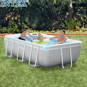 Piscine hors sol rectangulaire <span class=keywords><strong>Intex</strong></span> 26788 <span class=keywords><strong>4m</strong></span> x 2m x 1m en PVC, prix de gros, montage facile pour l'extérieur, pour enfants - Product Image 1
