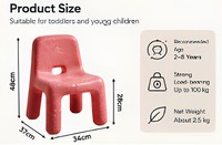 Kindergartenstuhl mit Rückenlehne, Kinder-Schulhocker, Kindersitz für Klassenzimmer, Zuhause, Kindertagesstätte, Schulmöbel