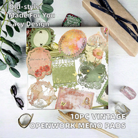 Ensemble de 10 papiers vintage pour collage à feuilles mobiles, style européen, matériel décoratif pour scrapbooking