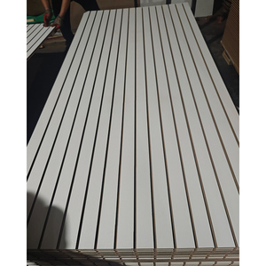 Bán Buôn Slatwall Tấm 18Mm Hiển Thị Đứng Chất Liệu <span class=keywords><strong>MDF</strong></span> Rãnh Hội Đồng Quản Trị Giày Kệ Giá Cho Các Cửa Hàng Hiển Thị - Product Image 2