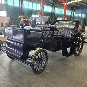 Carroza de Caballos Personalizable para Bodas, Paseos Turísticos en el Parque, Carro Retro en Venta, Vehículo con Ruedas para Transporte Especial - Product Image 1