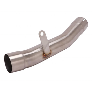 Tubo medio para <span class=keywords><strong>Kawasaki</strong></span> ZX6R ZX636 <span class=keywords><strong>Ninja</strong></span> <span class=keywords><strong>636</strong></span> <span class=keywords><strong>2009</strong></span> - 2016 escape de motocicleta deslizamiento en tubo de enlace medio inoxidable silenciador tubo medio - Product Image 2