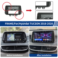Meihua – Kits de garnitures de tableau de bord personnalisés avec logo, accessoires de véhicule en ABS, cadre de façade pour lecteur DVD pour Hyundai Tucson