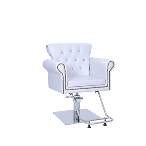 Silla de peluquería con base de acero inoxidable, lavabo y reposapiés de acero inoxidable para silla de corte de pelo con altura ajustable - Product Image 3