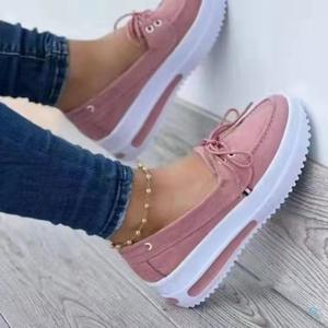 Chaussures surdimensionnées femmes printemps <span class=keywords><strong>2022</strong></span> mode chaussures décontractées plate-forme avant chaussures à lacets - Product Image 3