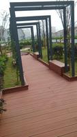 Planches de terrasse décoratives modernes pour l'extérieur, en bois-plastique composite, terrasse, sol, terrasse en composite WPC