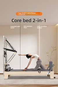 Ghế tập Pilates di động chuyên nghiệp bằng gỗ sồi bền chắc, đa chức năng, thiết bị chăm sóc sức khỏe, có thể điều chỉnh độ cao - Product Image 2