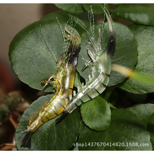 Señuelo de camarón simulado de 11 cm y 8 g, cebo blando para pesca de lubina en agua dulce - Product Image 5