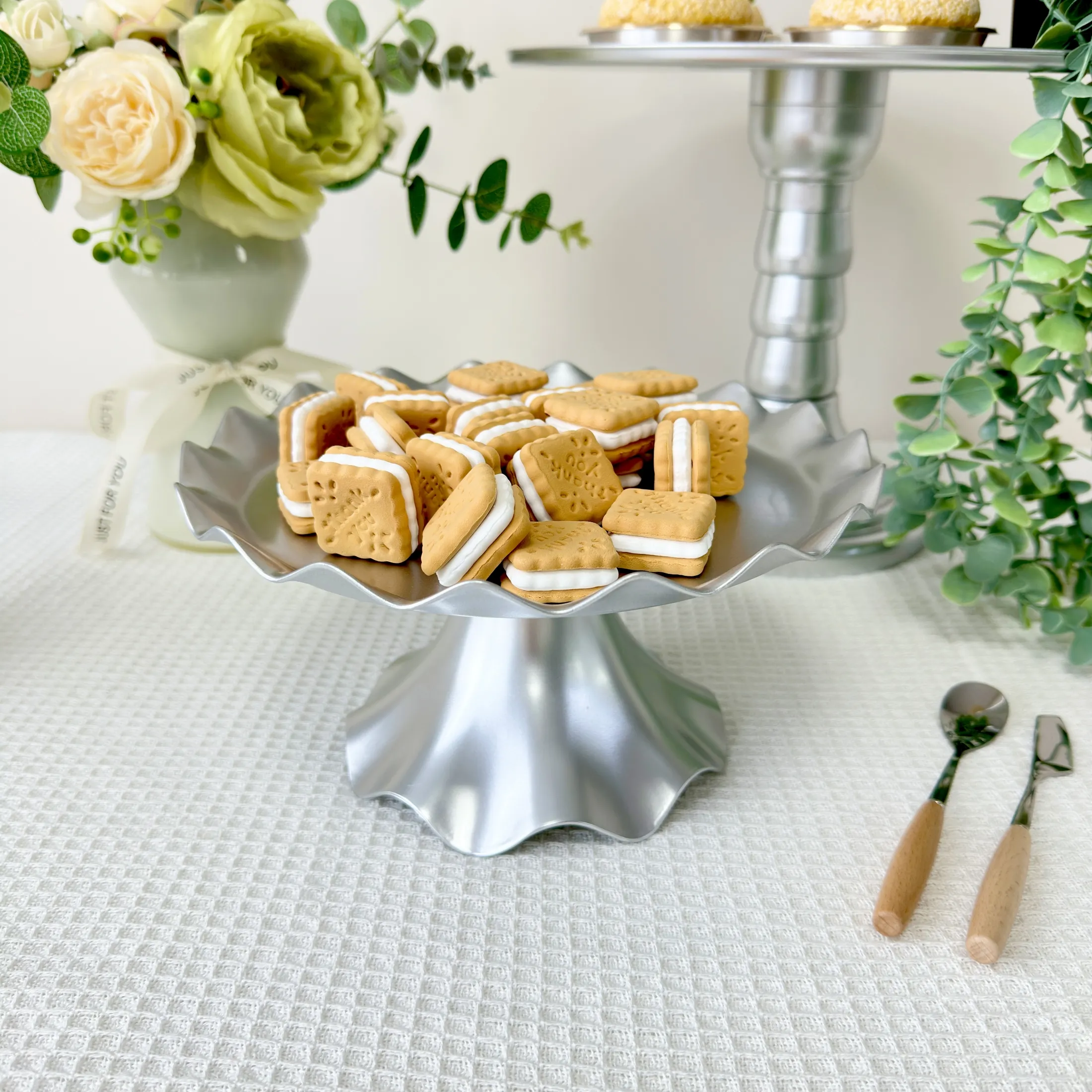 Silberfarbener Candy Bar Kuchenständer für Weihnachten Graduierung Ramadan Valentinstag Halloween Ostern Neujahr Vatertag