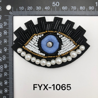 Nouveau Design Strass Perlé swarovski Evil Eye Patch Applique pour Vêtements