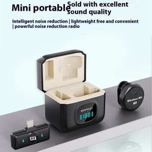 Micrófono Lavalier inalámbrico dinámico Q7 Un micrófono con conector tipo C y receptor magnético para reducción de ruido en teléfonos inteligentes - Product Image 3