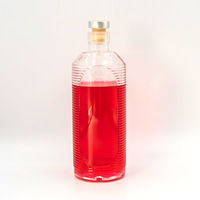 Venta caliente Top 500ml Licor Vino Alcohol Muestra Viaje Beber Botellas de agua de vidrio con logotipo personalizado de aceite de oliva