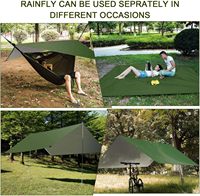 Doppel-Camping-Hängematte 210T Nylon-Regenschutzplane mit Moskitonetz Leichtgewichtig Tragbar für Wandern Reisen Rucksackreisen OEM