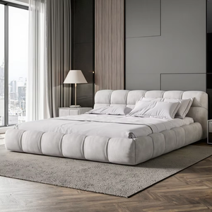 Italiaanse Luxe 1.8M Tweepersoonsbed Met Verstelbaar 1.5M Lederen <span class=keywords><strong>Bed</strong></span> & 2M Gestoffeerd <span class=keywords><strong>Bed</strong></span> Houten Frame Voor Huis & Hotel Slaapkamer Gebruik - Product Image 5