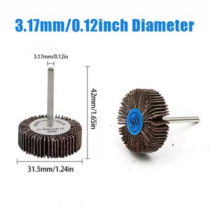 1 pièce Disque à lamelles cylindrique moyen OEM FM, grain 80, pour ponçage et polissage, tige de 3,0 mm, pour <span class=keywords><strong>Dremel</strong></span> - Product Image 2