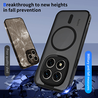 Étui magnétique antichoc pour Xiaomi Redmi Note 15 Pro Plus Note15 5G 14 Pro 4G 13 Pro Plus Coque arrière mate translucide