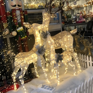 Large <strong>Outdoor</strong> Christmas Motif Lighted Decorative White Deer Elk Ornaments <strong>Light</strong> <strong>up</strong> <strong>Reindeer</strong> Luminous with <strong>Light</strong> for Garden - Product Image 5
