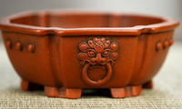Pot à bonsaï artisanal non verni Yixing, best-seller